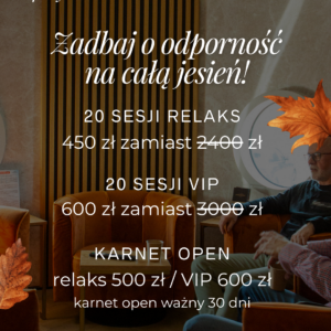 Karnet 20 sesji relaks